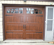 Wooden entry door